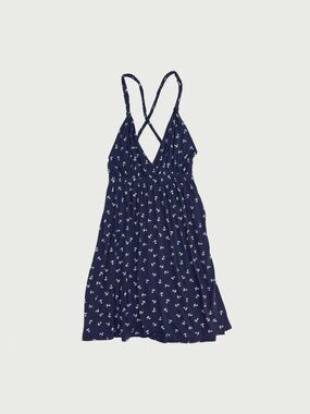 Anchor Print Babydoll Dress